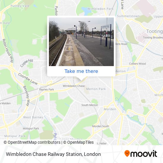 Wimbledon Chase Railway Station map
