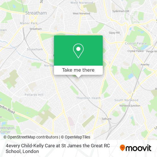 4every Child-Kelly Care at St James the Great RC School map