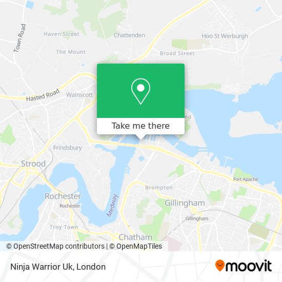 Ninja Warrior Uk map