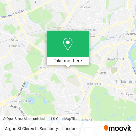 Argos St Clares In Sainsbury's map