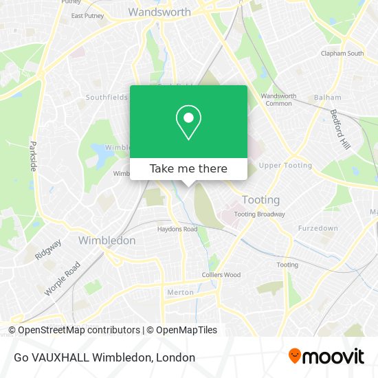 Go VAUXHALL Wimbledon map