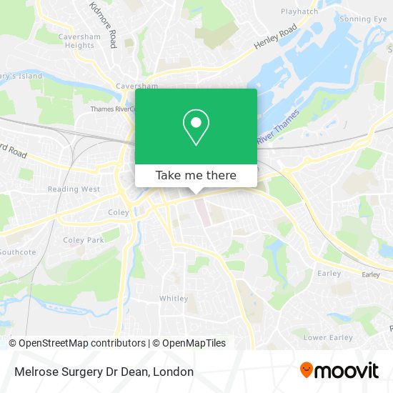 Melrose Surgery Dr Dean map