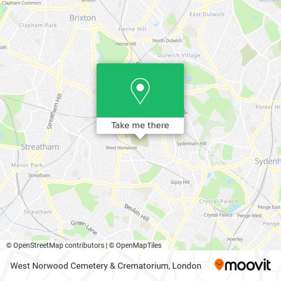 West Norwood Cemetery & Crematorium map