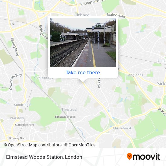 Elmstead Woods Station map