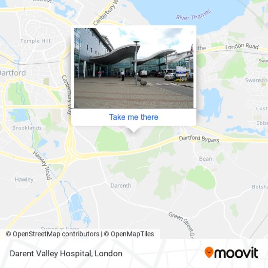 Darent Valley Hospital map