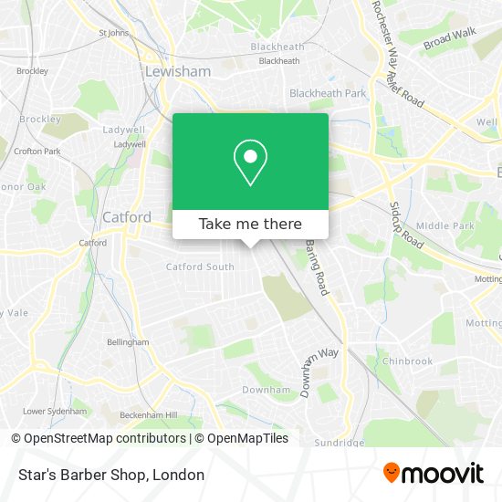 Star's Barber Shop map