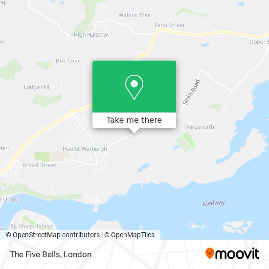 The Five Bells map