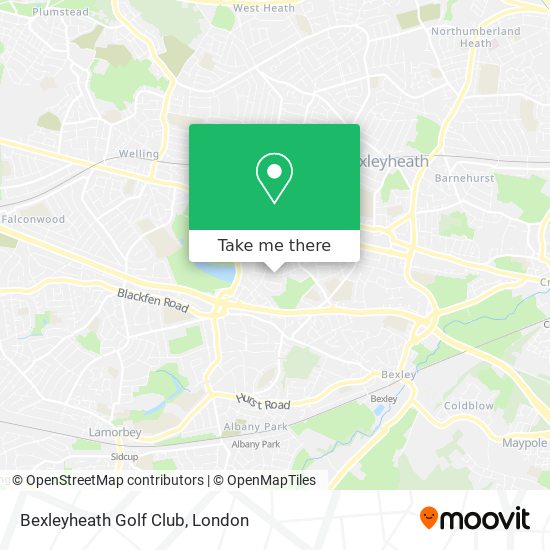 Bexleyheath Golf Club map