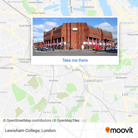 Lewisham College map