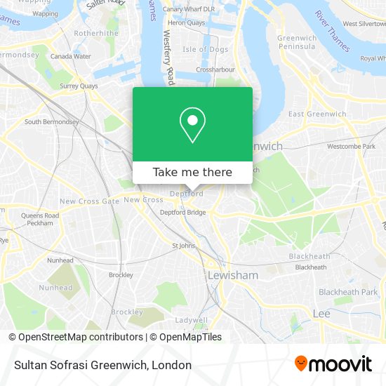Sultan Sofrasi Greenwich map