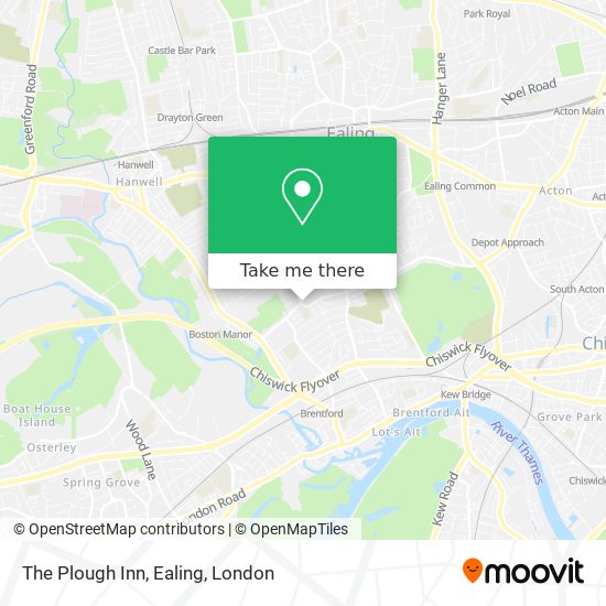 The Plough Inn, Ealing map