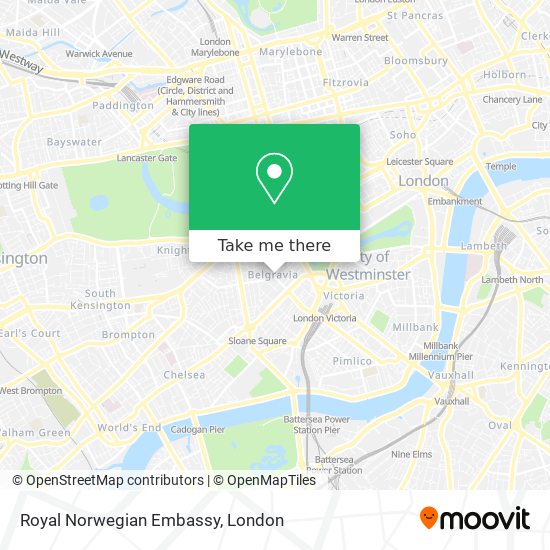 Royal Norwegian Embassy map