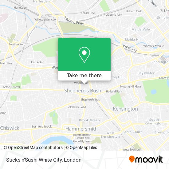Sticks'n'Sushi White City map