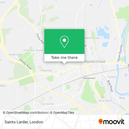 Saints Larder map