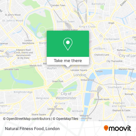 Natural Fitness Food map