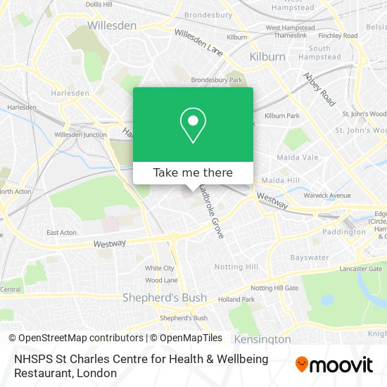 NHSPS St Charles Centre for Health & Wellbeing Restaurant map