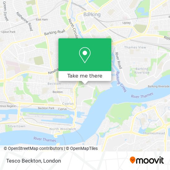 Tesco Beckton map