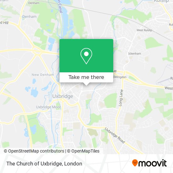 The Church of Uxbridge map