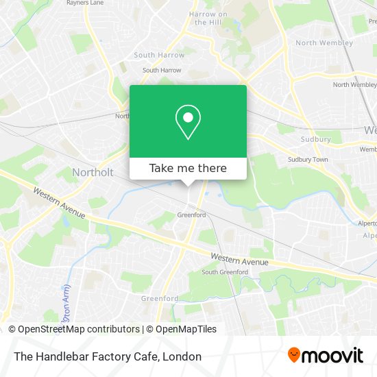 The Handlebar Factory Cafe map