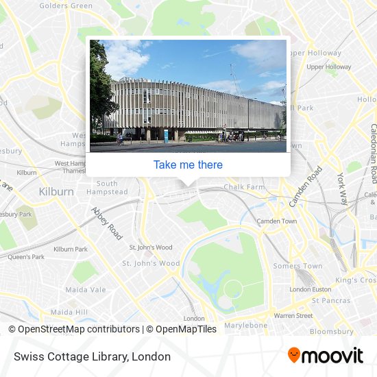 Swiss Cottage Library map