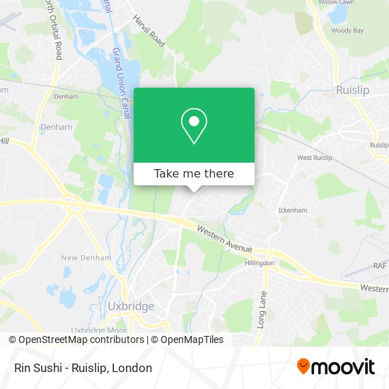 Rin Sushi - Ruislip map