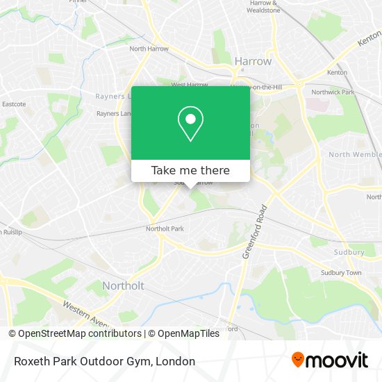 Roxeth Park Outdoor Gym map