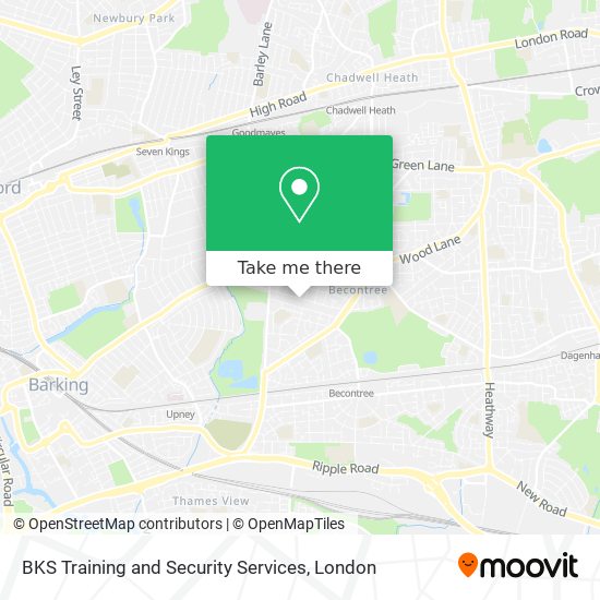 BKS Training and Security Services map