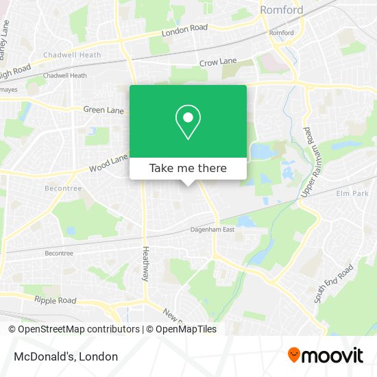 McDonald's map
