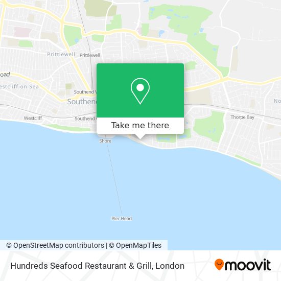 Hundreds Seafood Restaurant & Grill map