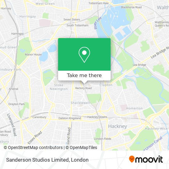 Sanderson Studios Limited map
