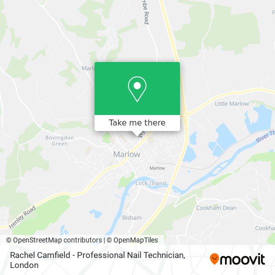 Rachel Camfield - Professional Nail Technician map
