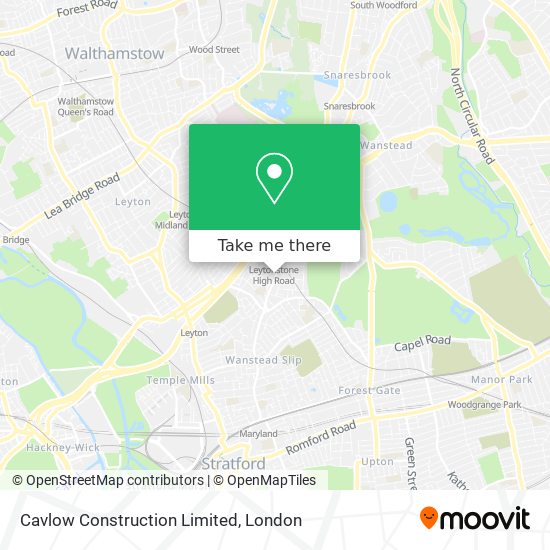 Cavlow Construction Limited map