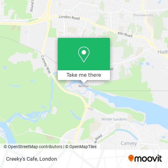 Creeky's Cafe map