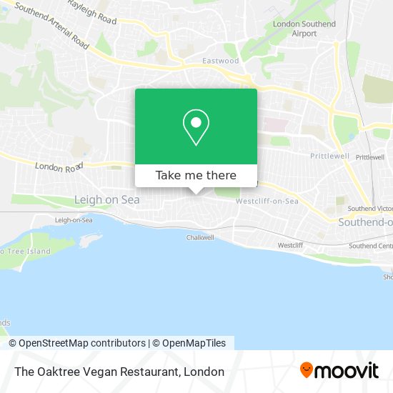 The Oaktree Vegan Restaurant map