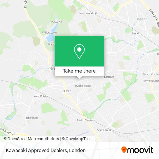 Kawasaki Approved Dealers map