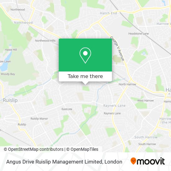 Angus Drive Ruislip Management Limited map