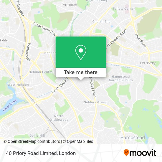 40 Priory Road Limited map