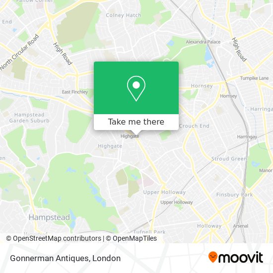 Gonnerman Antiques map