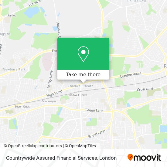 Countrywide Assured Financial Services map