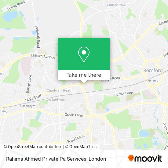 Rahima Ahmed Private Pa Services map