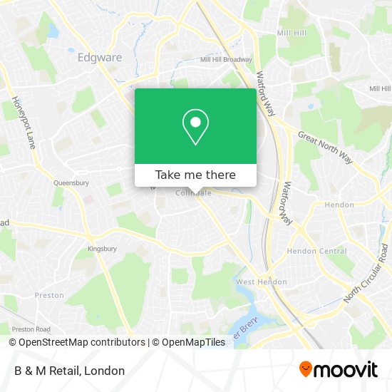 B & M Retail map