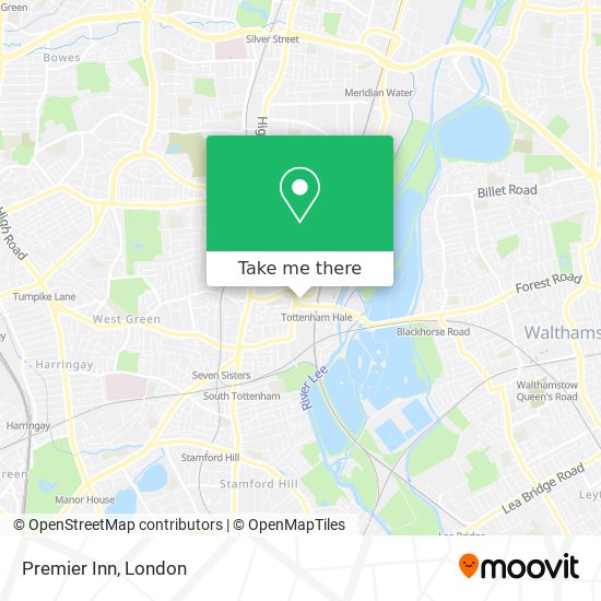 Premier Inn map