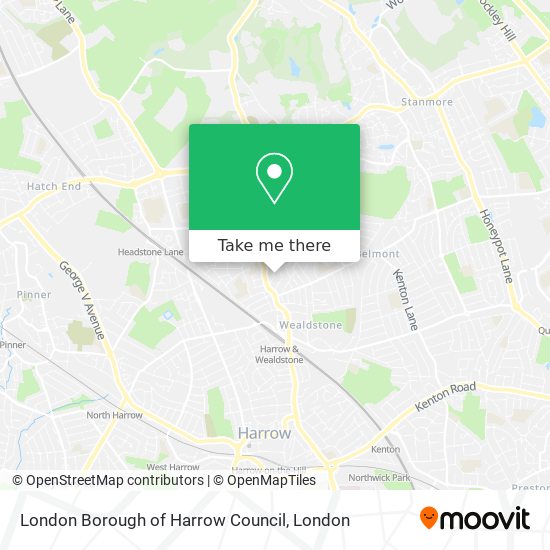London Borough of Harrow Council map
