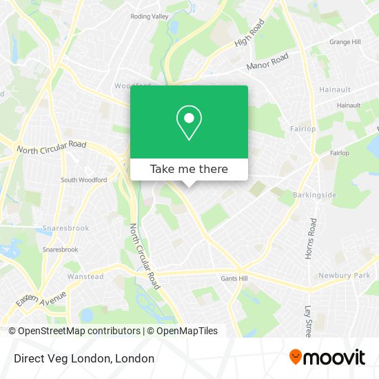 Direct Veg London map