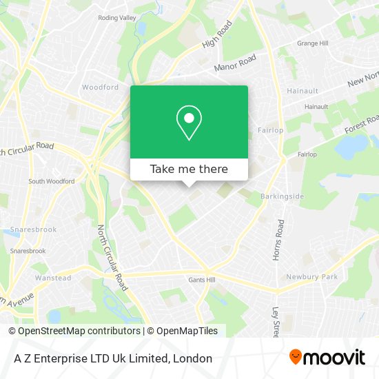 A Z Enterprise LTD Uk Limited map