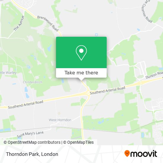 Thorndon Park map