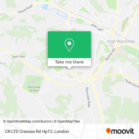 CR LTD Cressex Rd Hp12 map