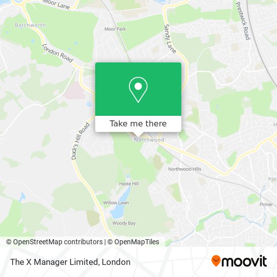 The X Manager Limited map