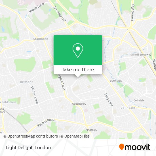 Light Delight map