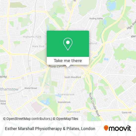 Esther Marshall Physiotherapy & Pilates map